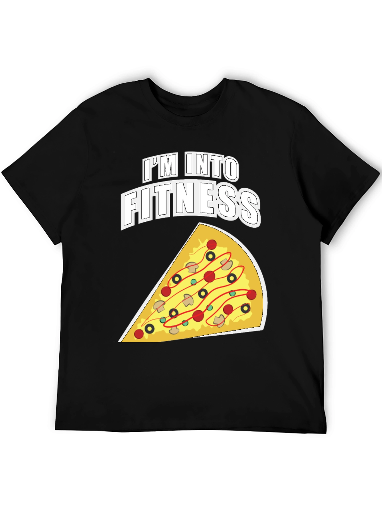 Im Into Fitness Pizza Graphic T-Shirt