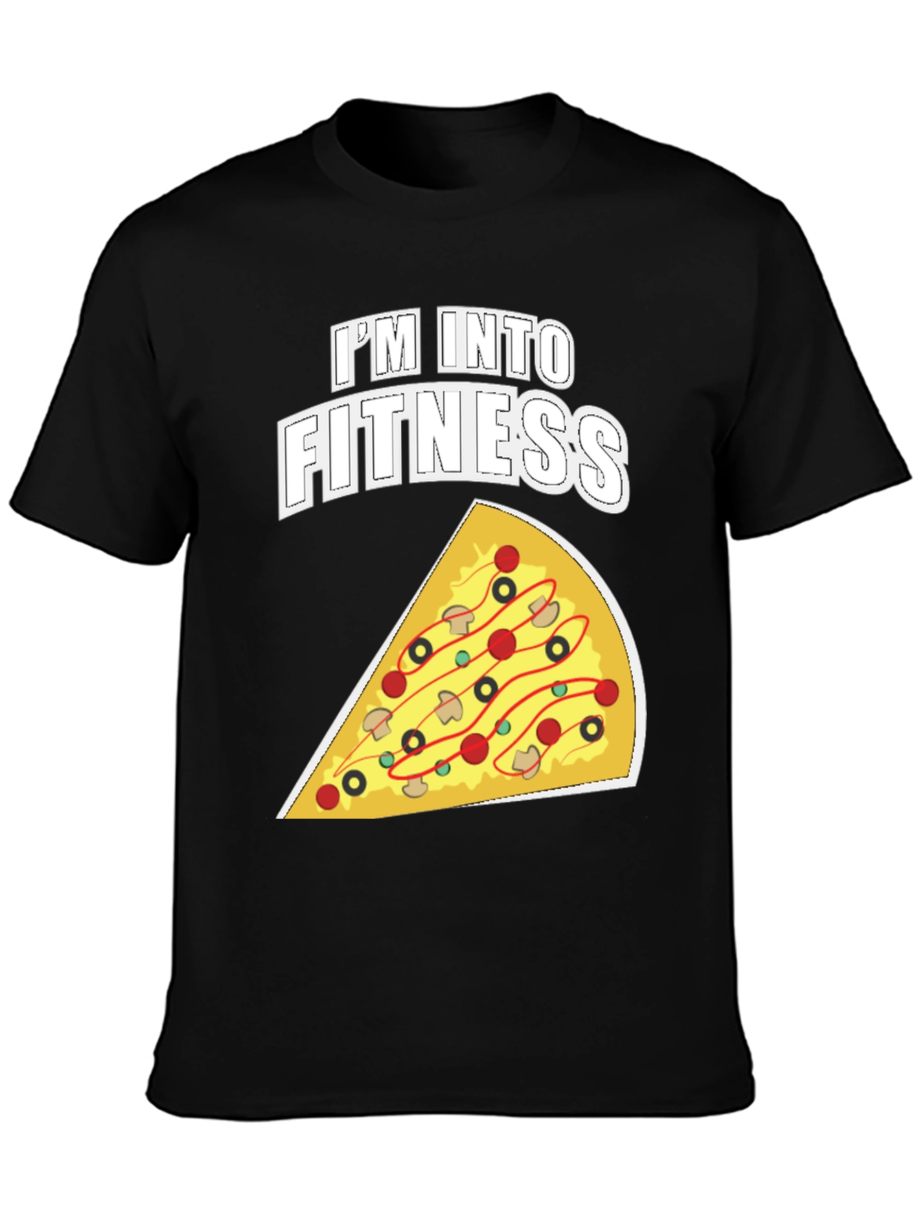 Im Into Fitness Pizza Graphic T-Shirt