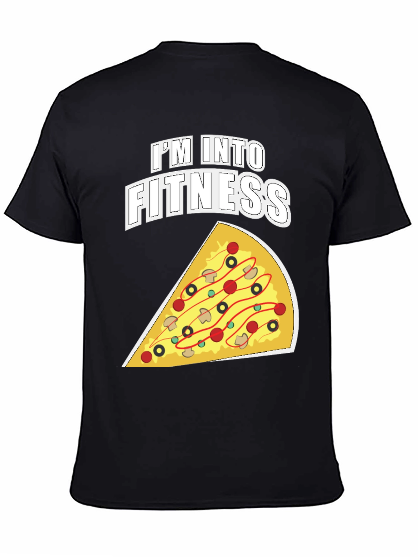 Im Into Fitness Pizza Graphic T-Shirt