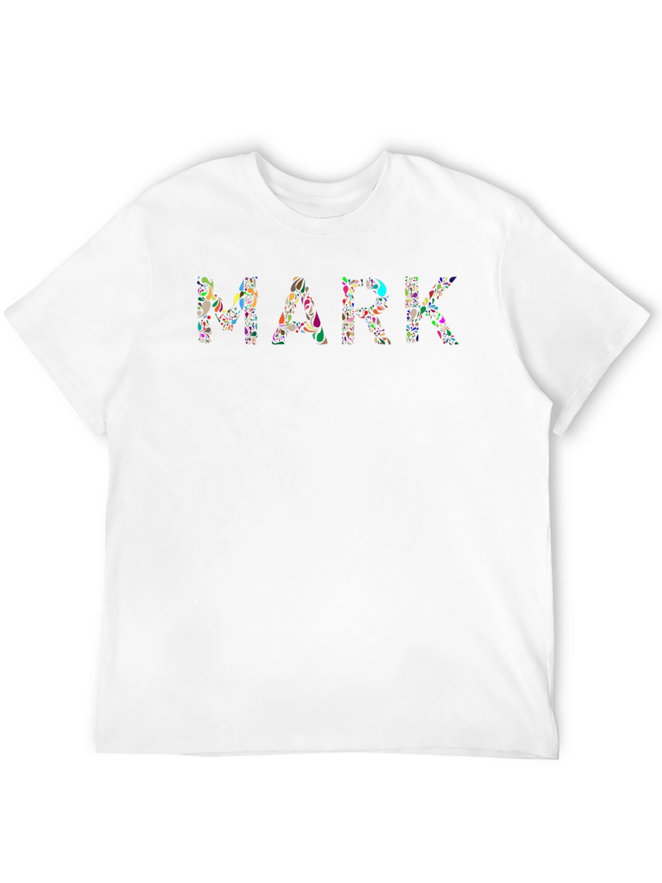 Floral MARK T-Shirt - Unique Personalized Tee