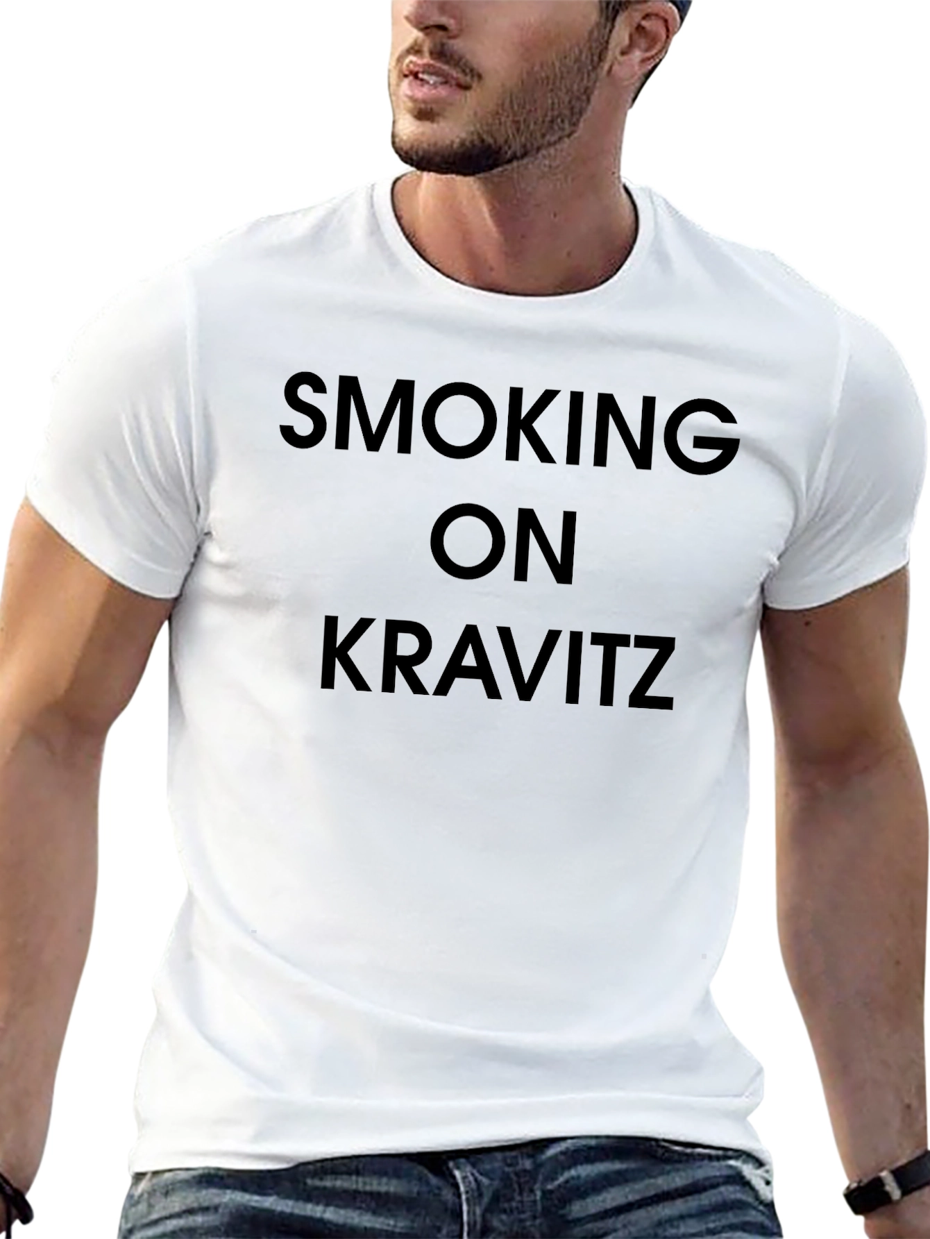 Smoking on Kravitz Black T-Shirt