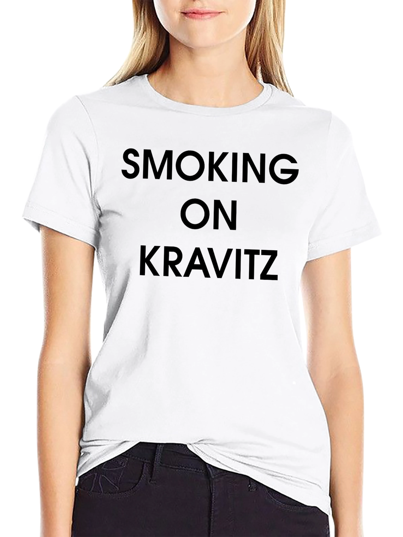 Smoking on Kravitz Black T-Shirt