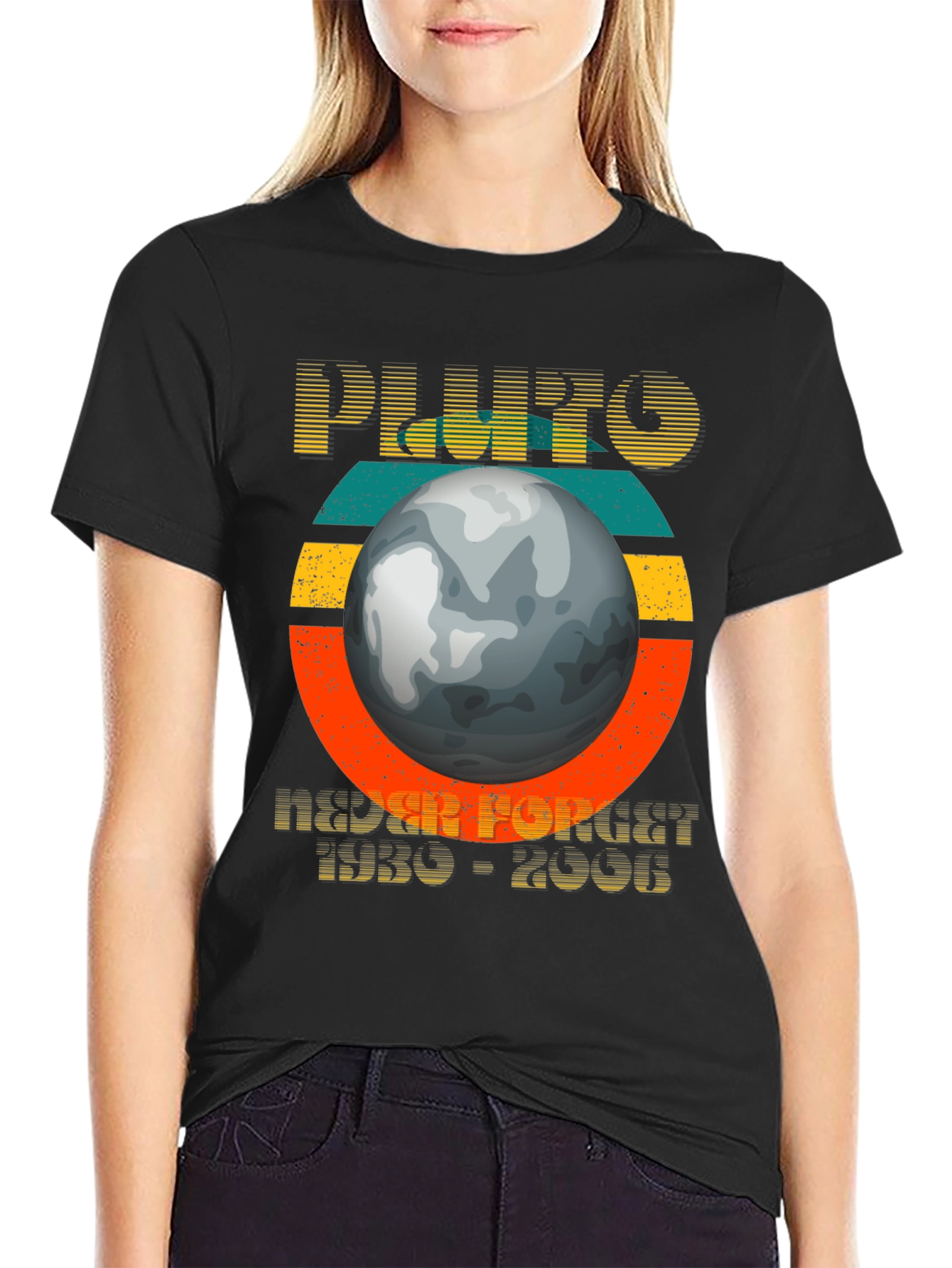 Pluto Never Forget 1930-2006 Graphic T-Shirt