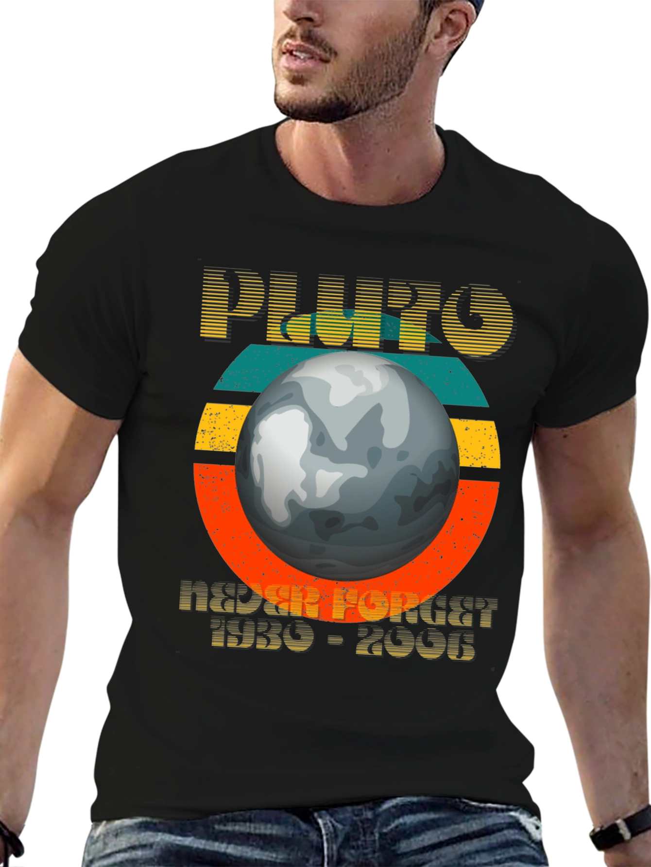 Pluto Never Forget 1930-2006 Graphic T-Shirt