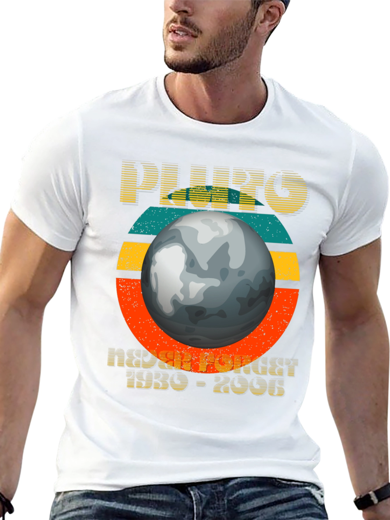 Pluto Never Forget 1930-2006 Graphic T-Shirt