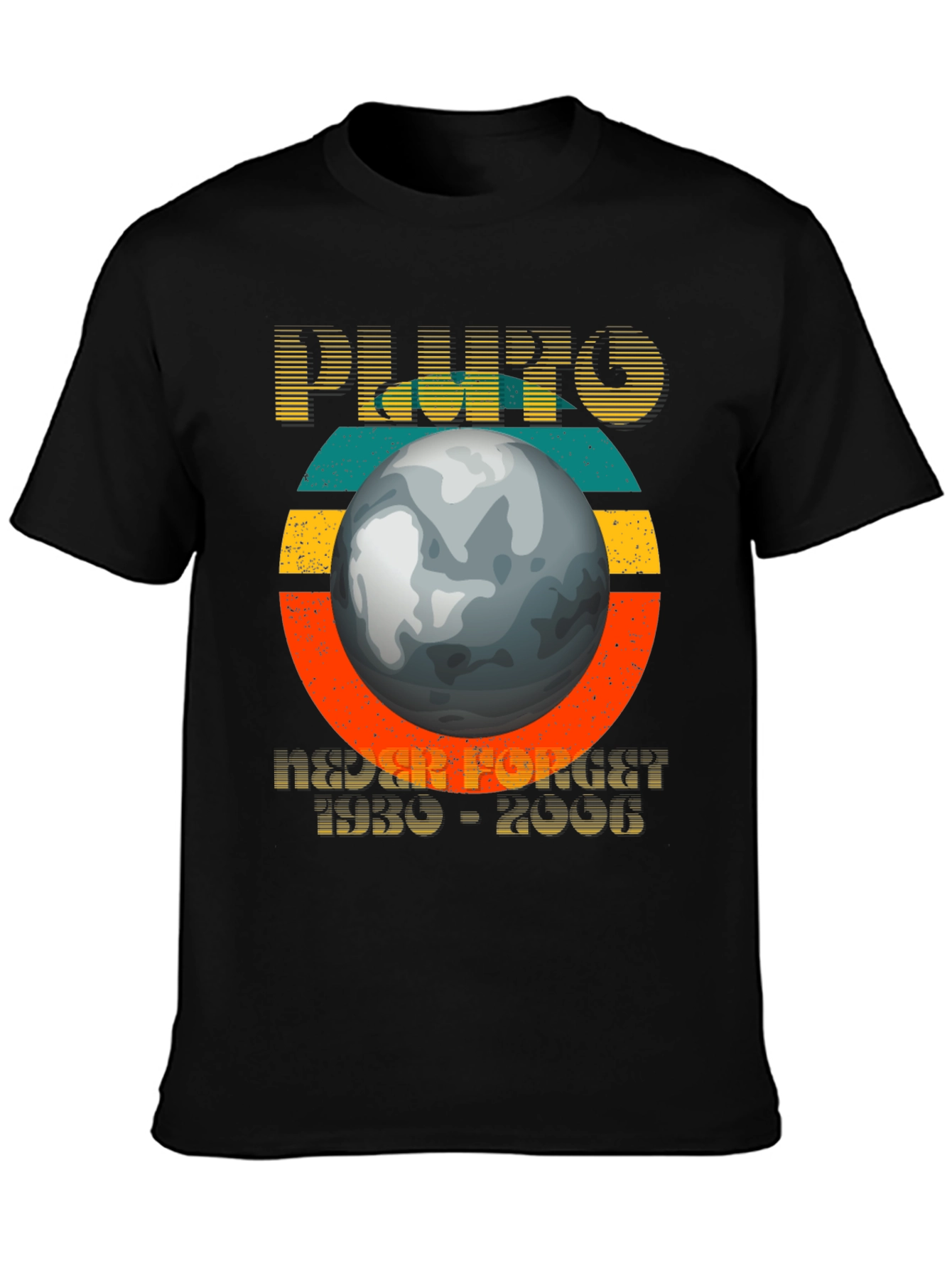 Pluto Never Forget 1930-2006 Graphic T-Shirt