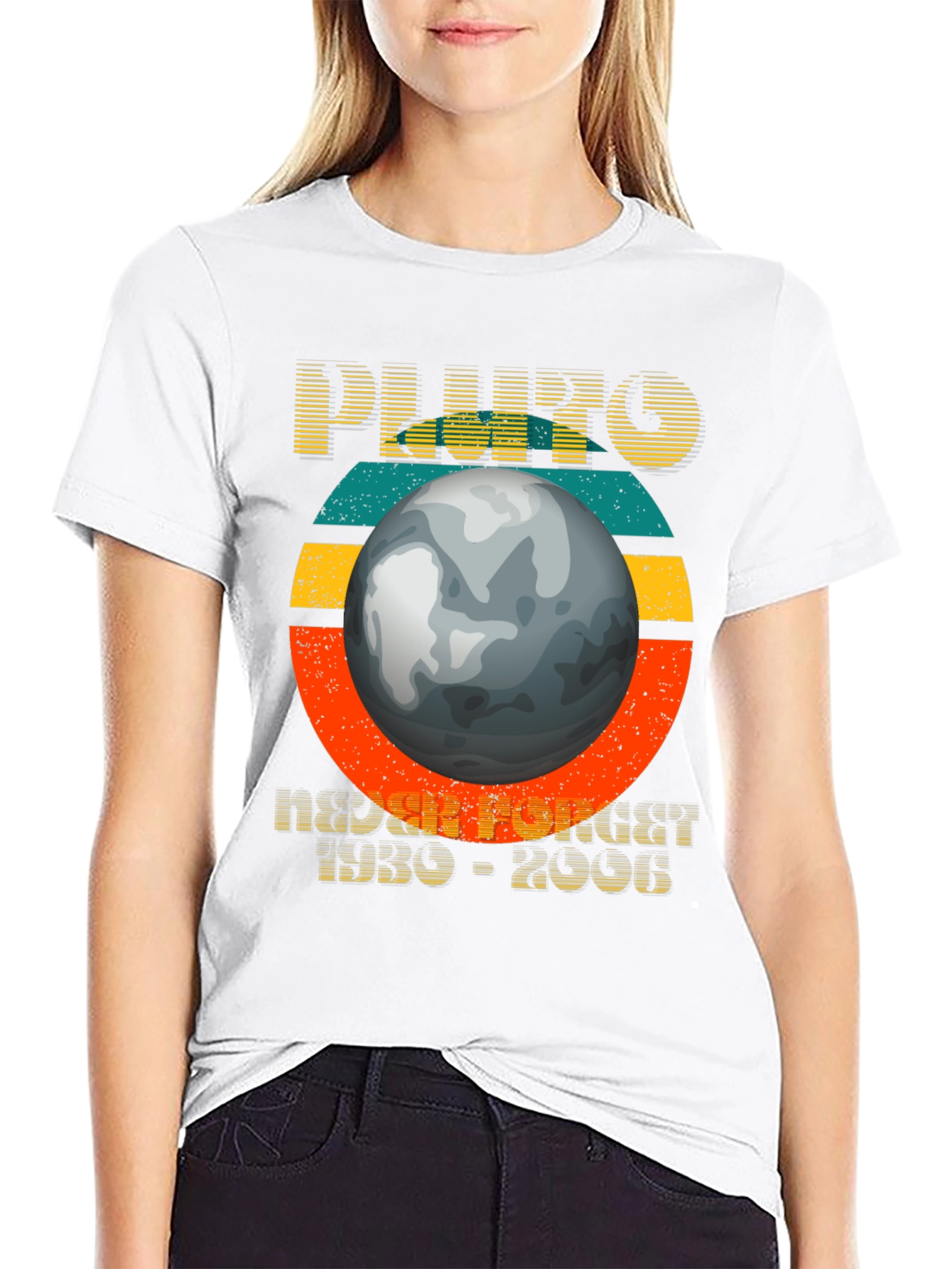 Pluto Never Forget 1930-2006 Graphic T-Shirt