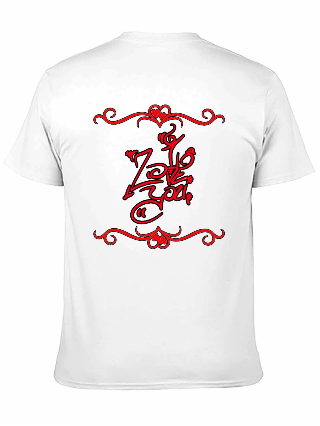 Love You Graphic Tee - Mens Black T-Shirt