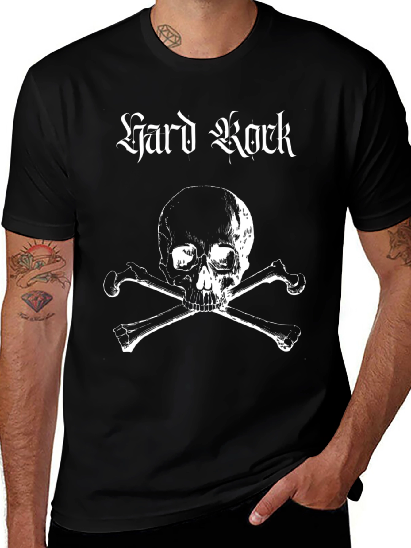 Hard Rock Skull & Crossbones Black T-Shirt