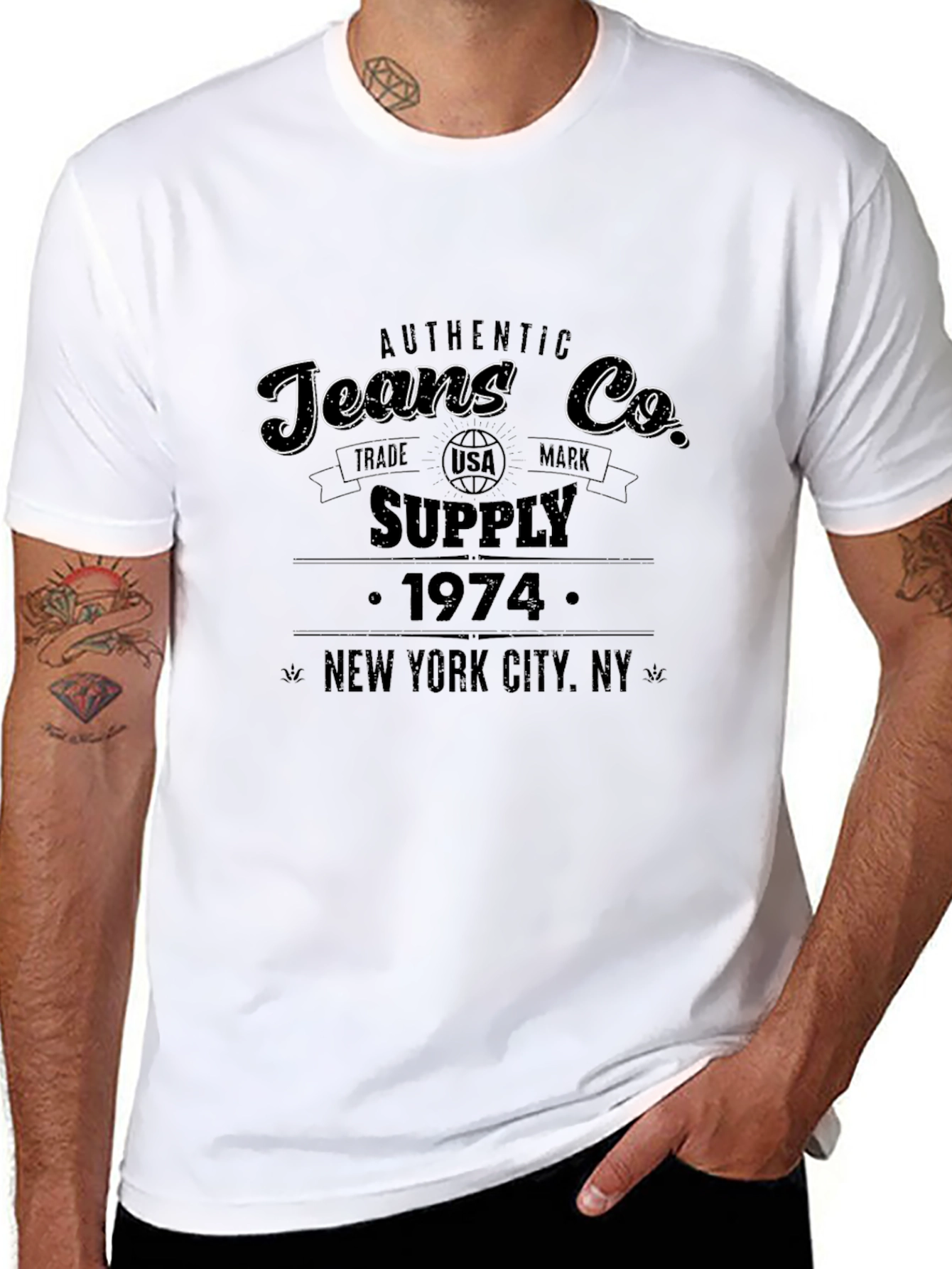 Authentic Jeans Co. Black T-Shirt