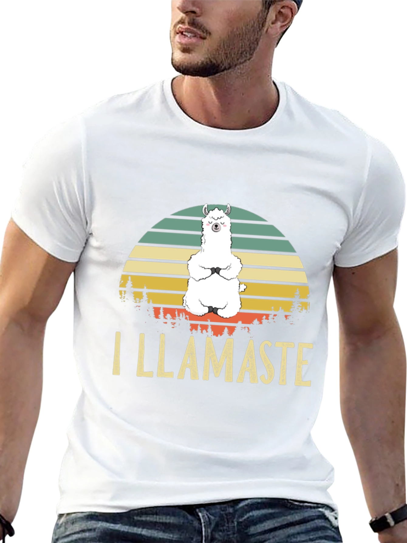I Llamaste Mens Graphic Tee - Yoga Llama T-Shirt