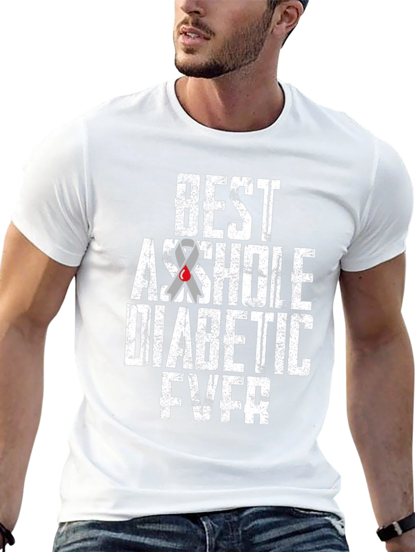 Best Asshole Diabetic Ever Graphic T-Shirt