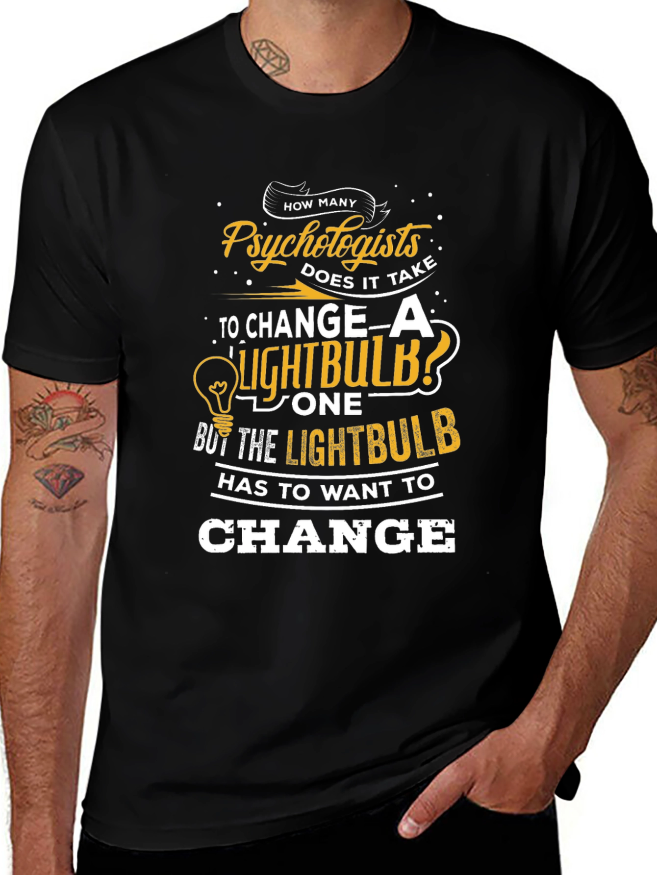 Psychologist Lightbulb T-Shirt - Funny Therapist Tee