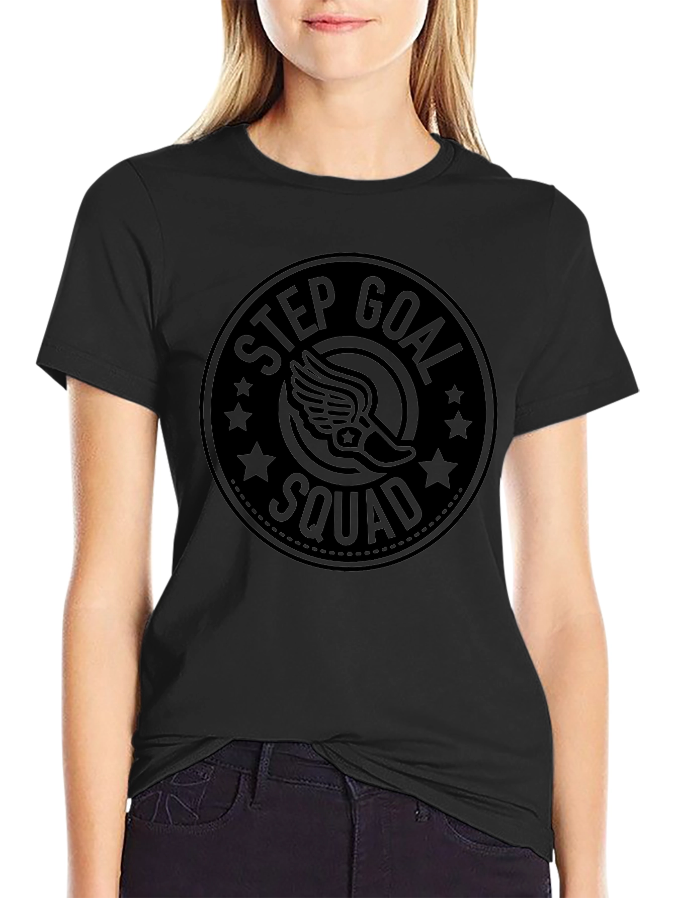 Step Goal Squad Black T-Shirt