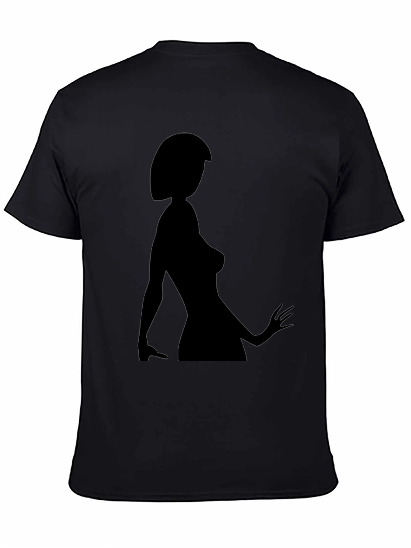 Silhouette Woman Graphic Tee - Black