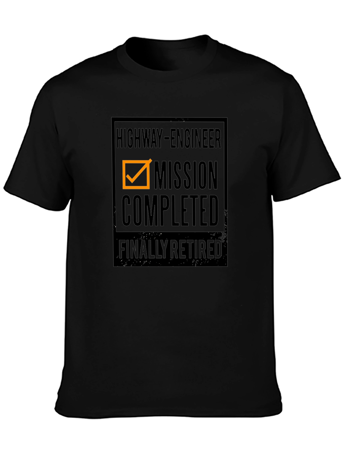 Highway Engineer Retired Mission Completed T-Shirt