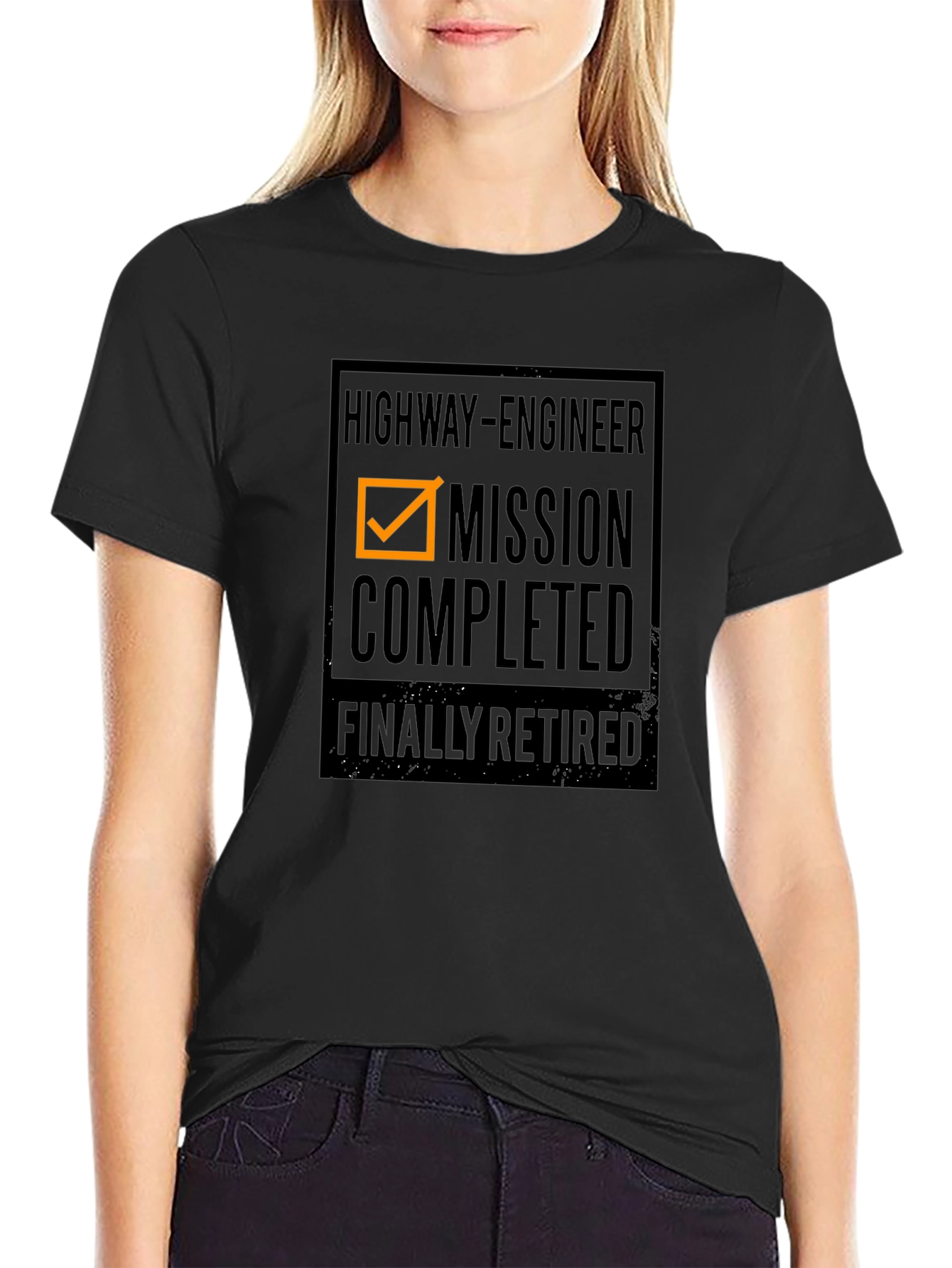 Highway Engineer Retired Mission Completed T-Shirt