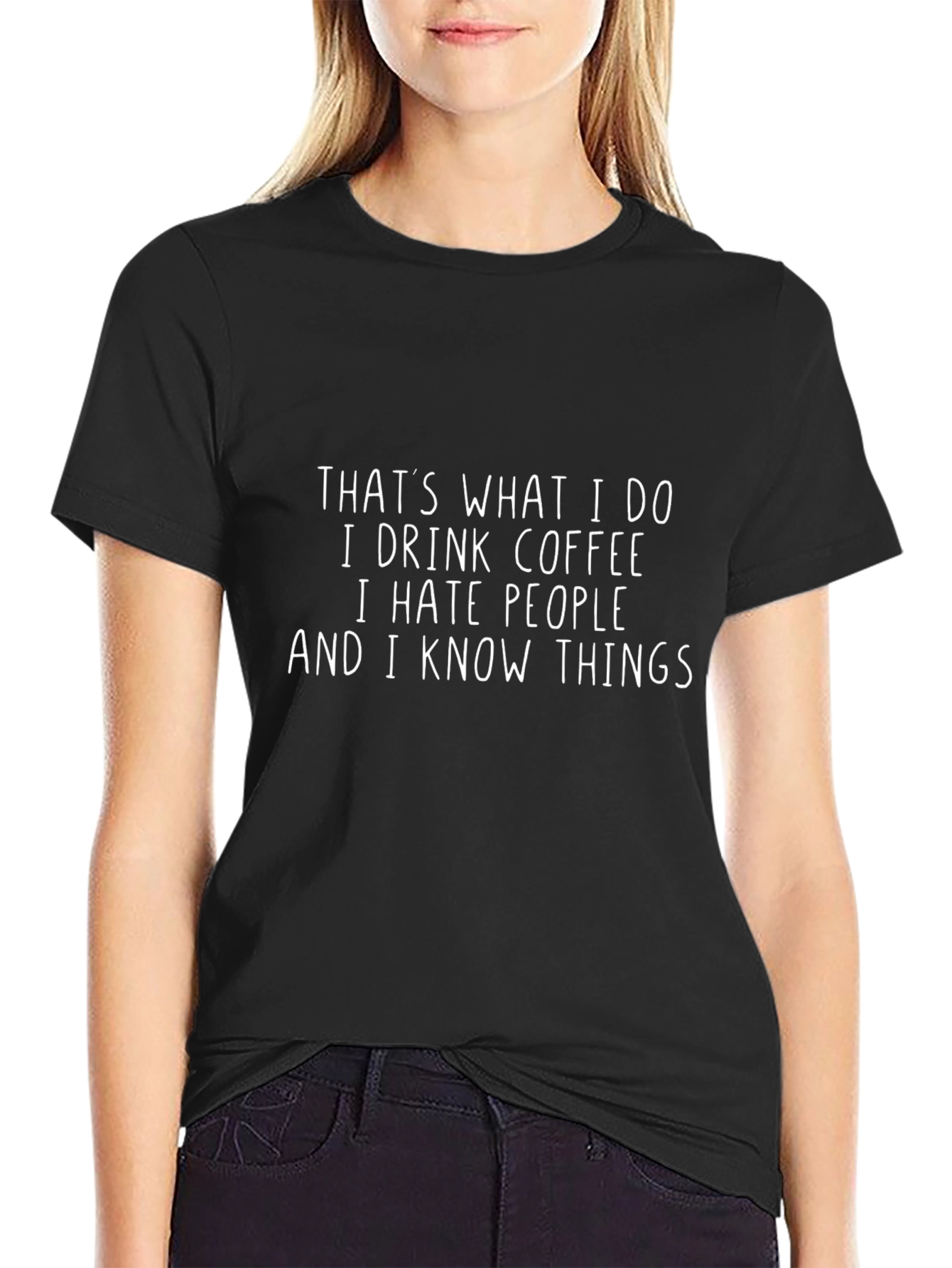 Coffee Hate Knowledge T-Shirt - Funny Graphic Tee