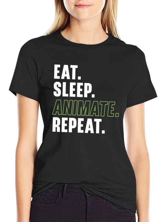 Eat Sleep Animate Repeat T-Shirt