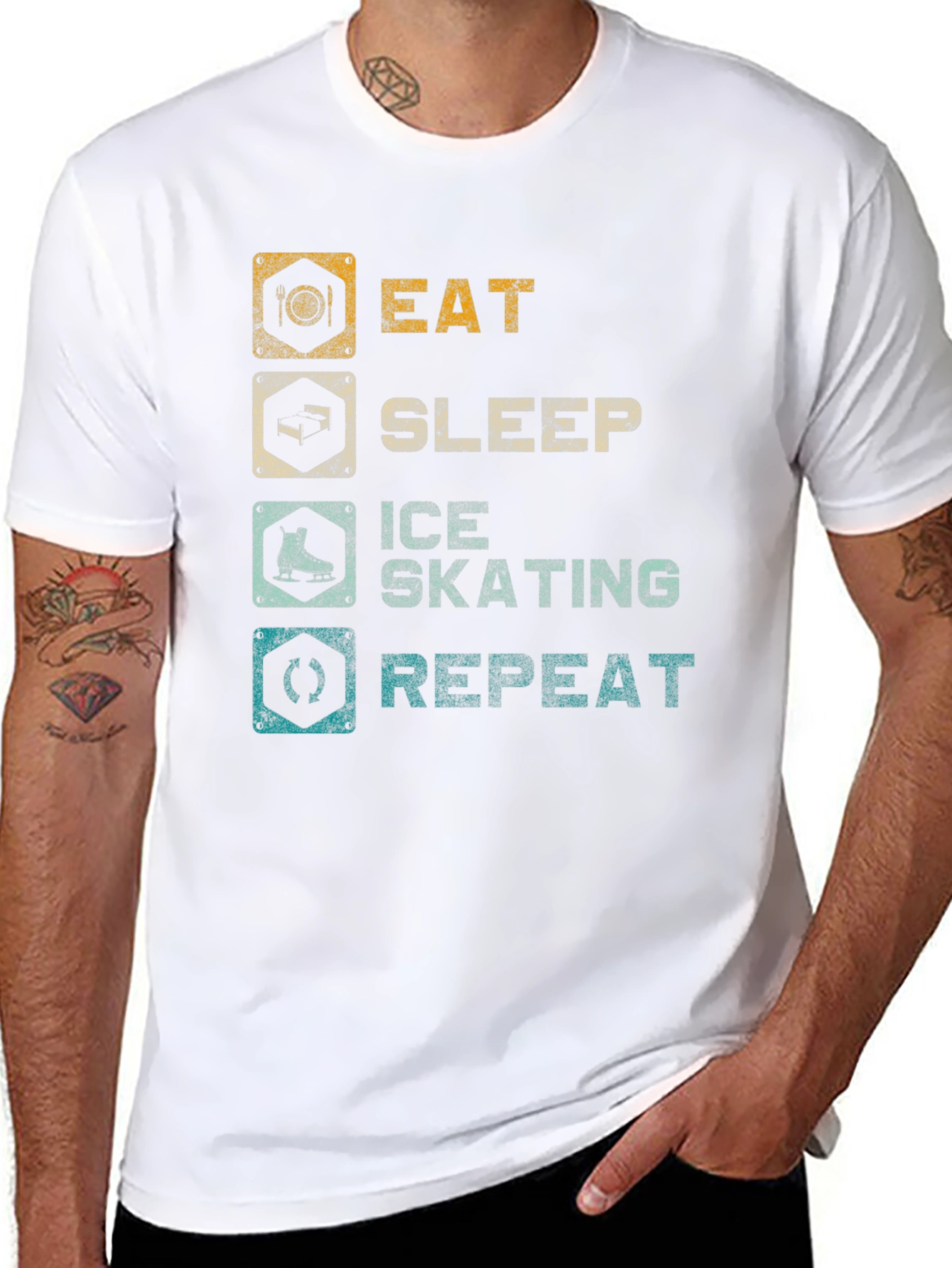 Eat Sleep Ice Skating Repeat T-Shirt