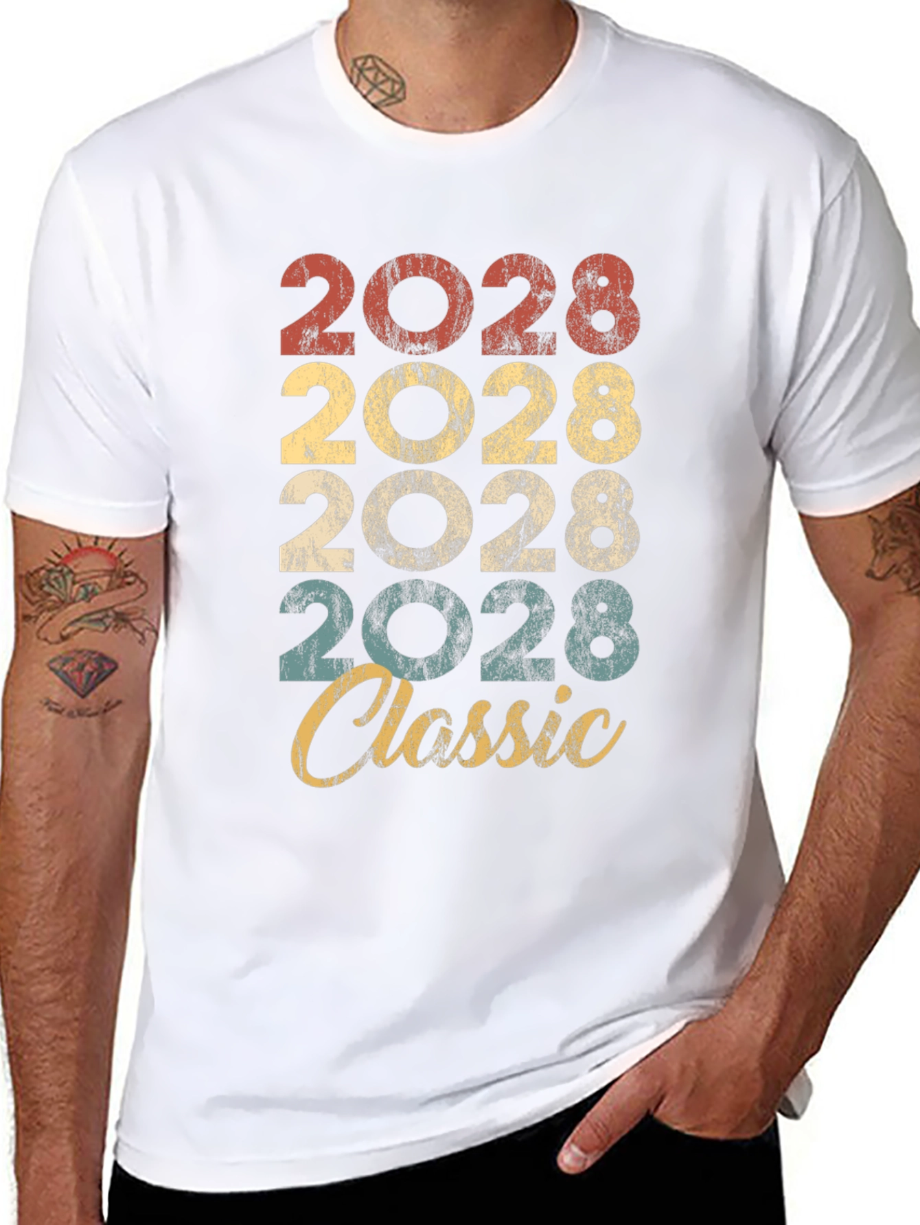 Retro 2028 Classic Graphic T-Shirt