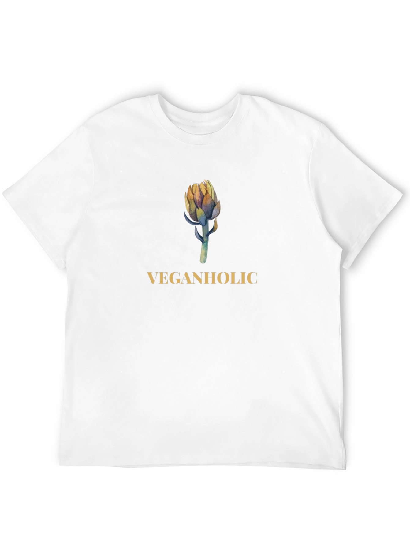 Veganholic Graphic Tee - Black Cotton T-Shirt