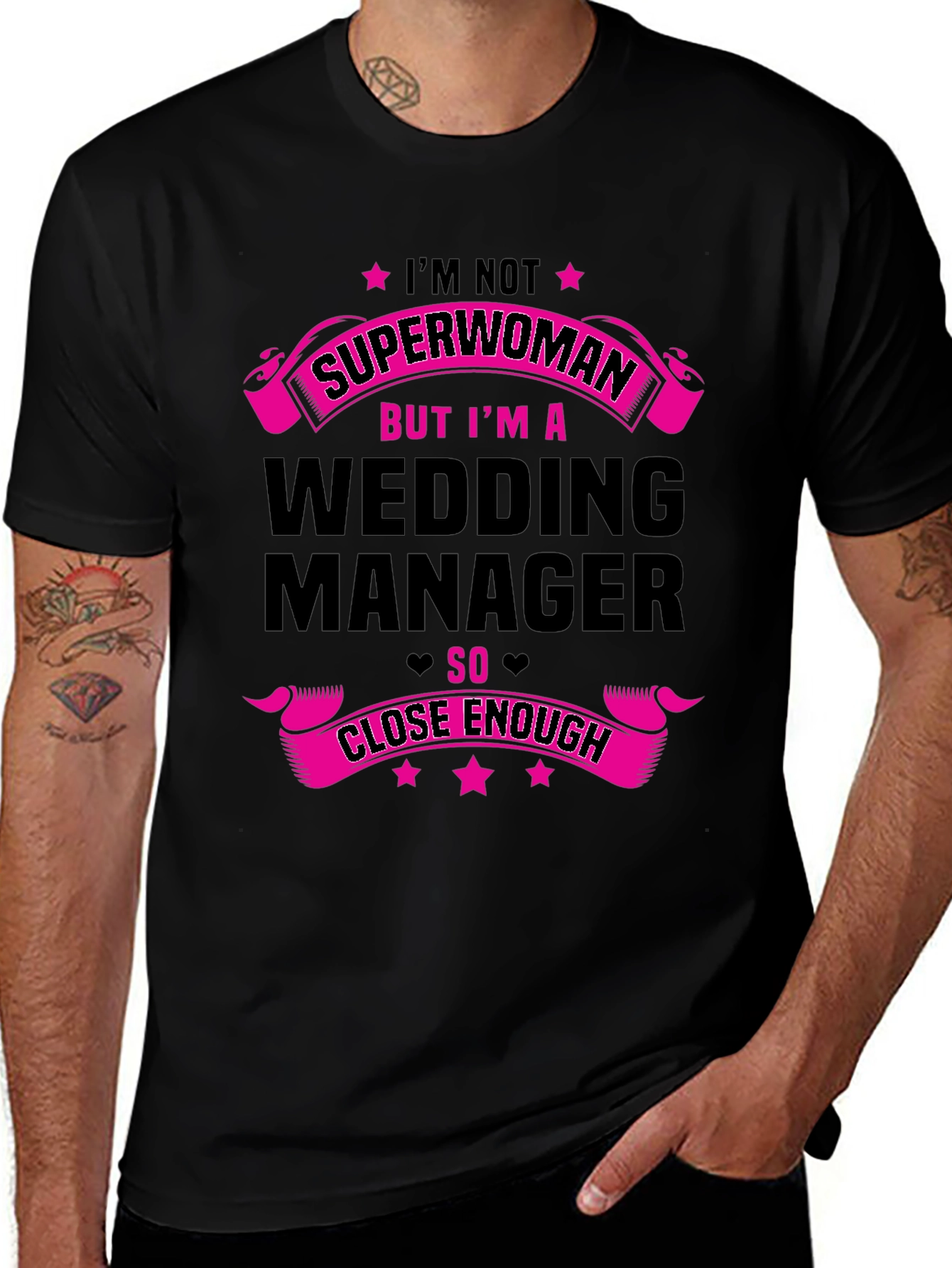 Wedding Manager Graphic Tee - Superwoman Close Enough
