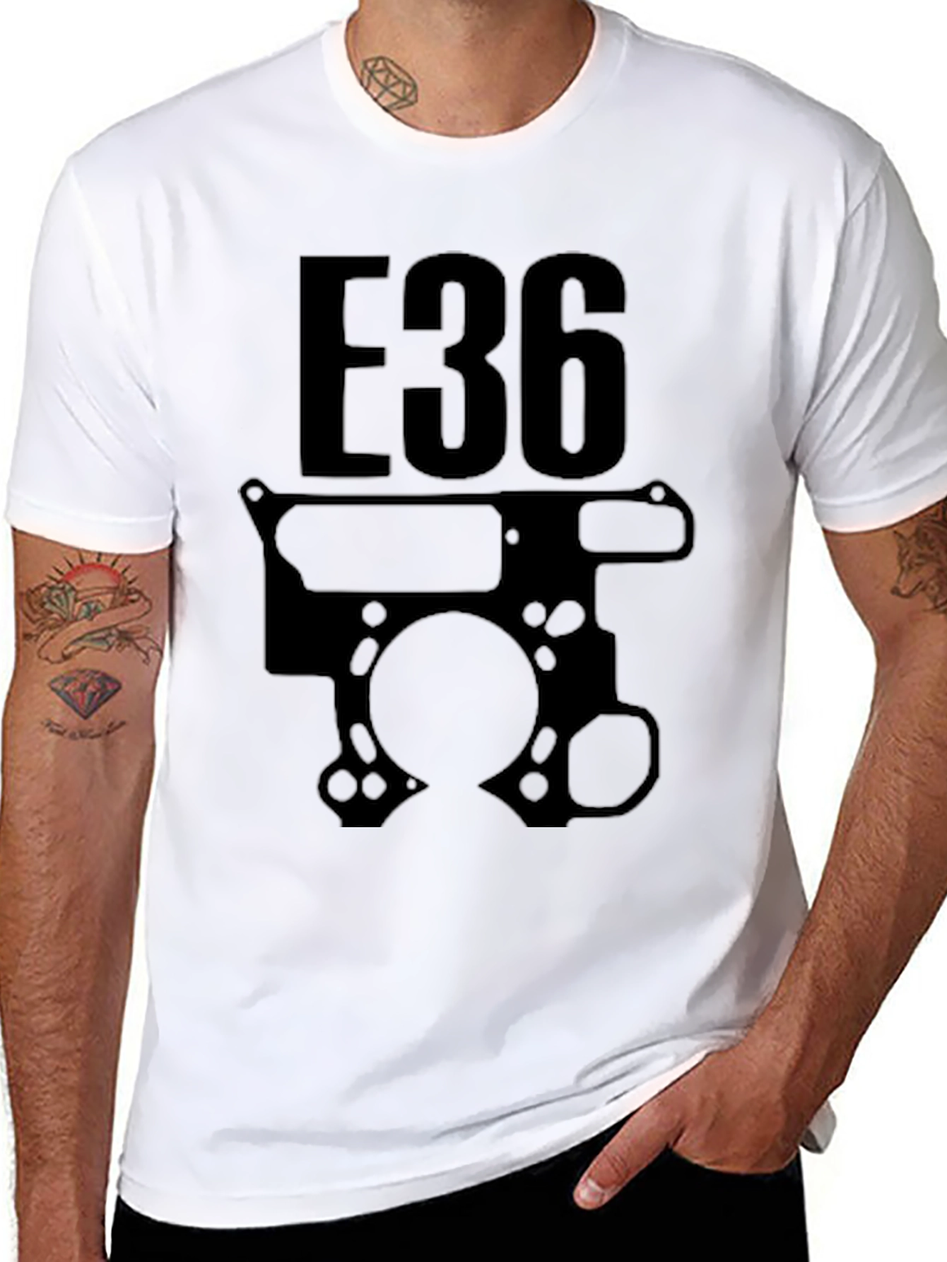 BMW E36 Engine T-Shirt - Automotive Enthusiast Apparel