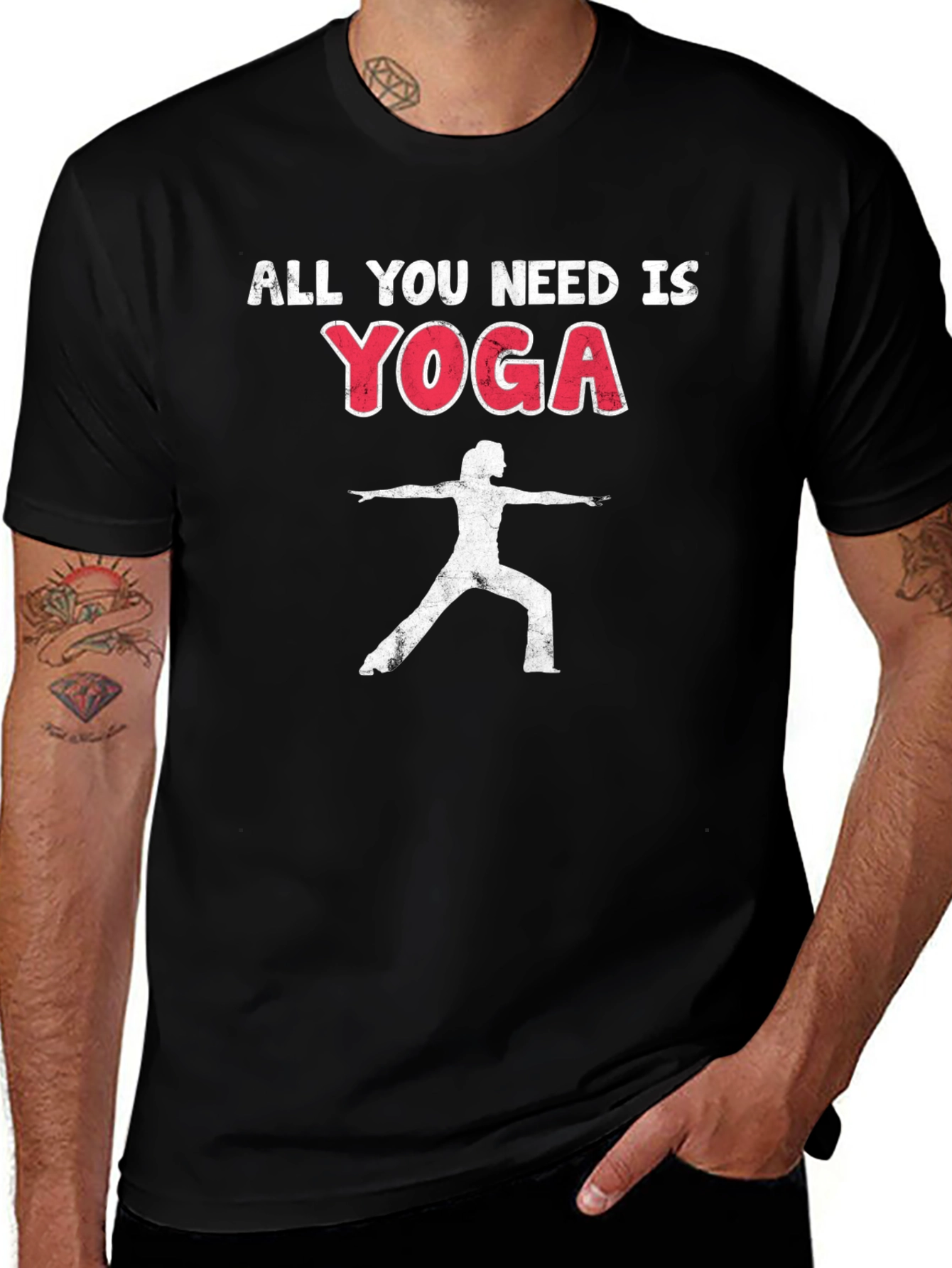 All You Need Is Yoga Black T-Shirt