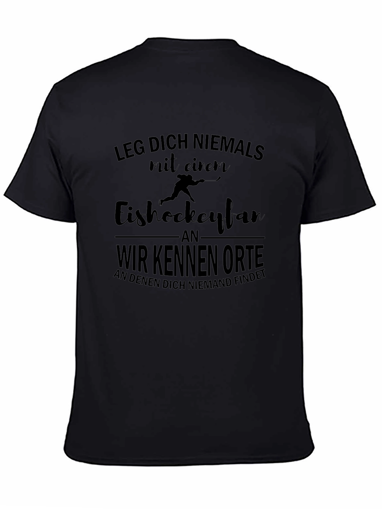 Hockey Fan Tee: Never Mess With Slogan Shirt