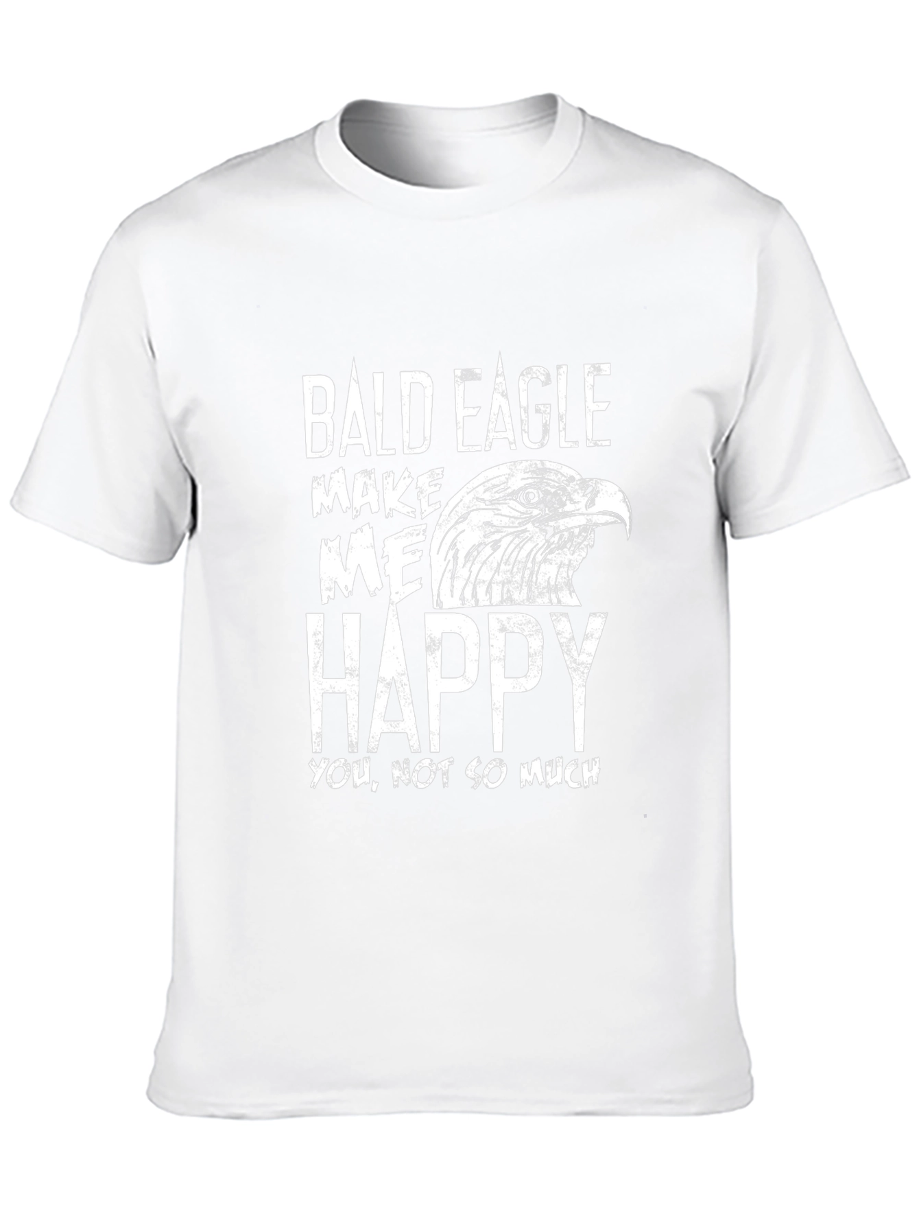 Bald Eagle Makes Me Happy Graphic T-Shirt
