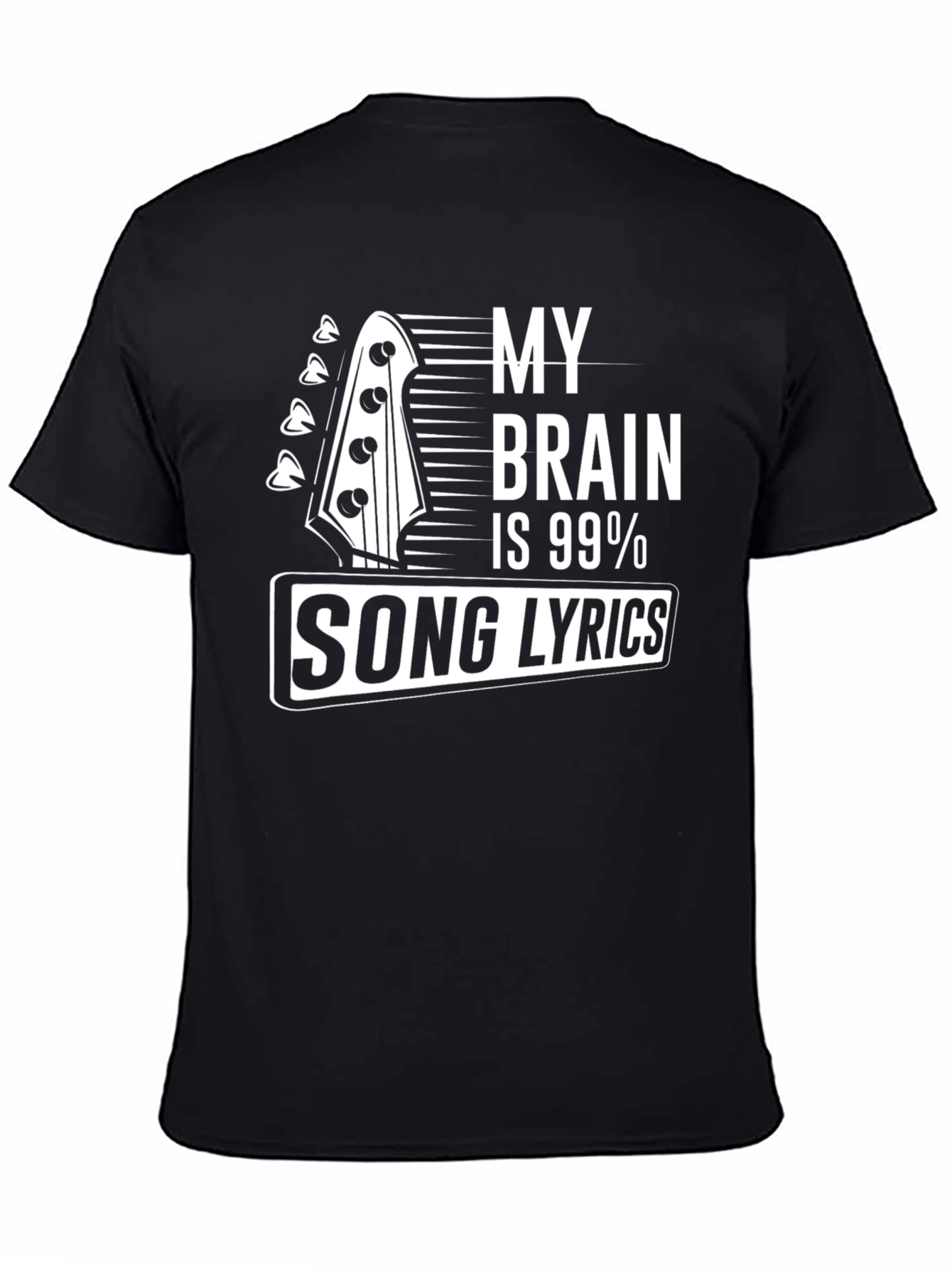 My Brain is 99% Song Lyrics Graphic T-Shirt