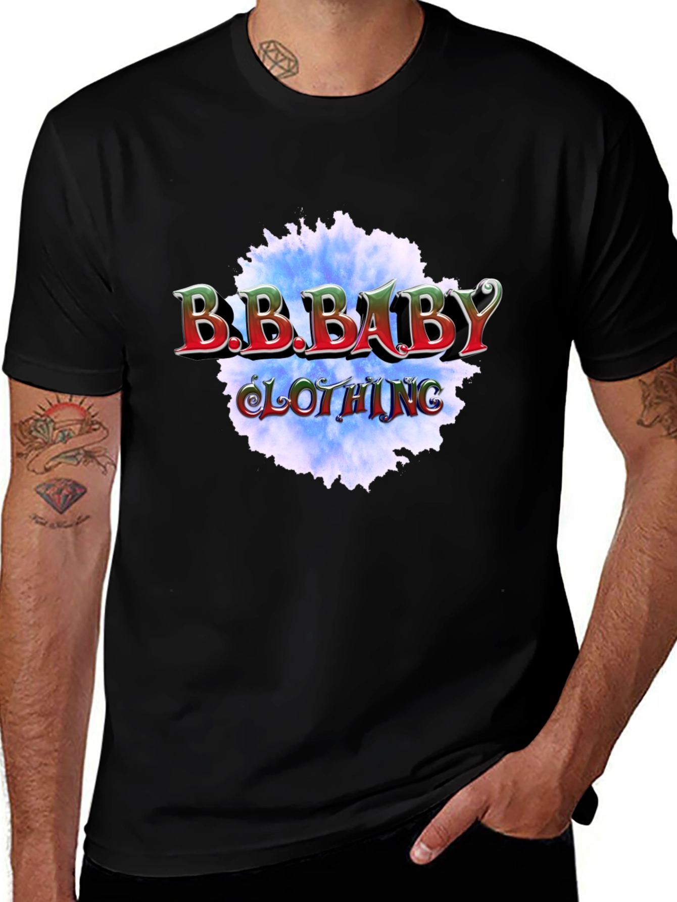 B.B. Baby Clothing Black Graphic Tee