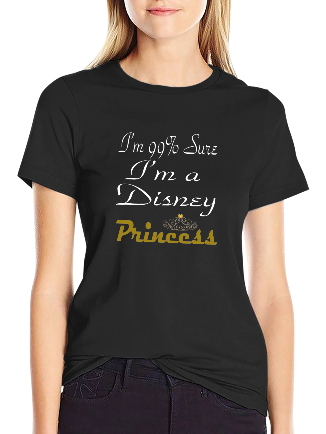Disney Princess Graphic Tee - Black