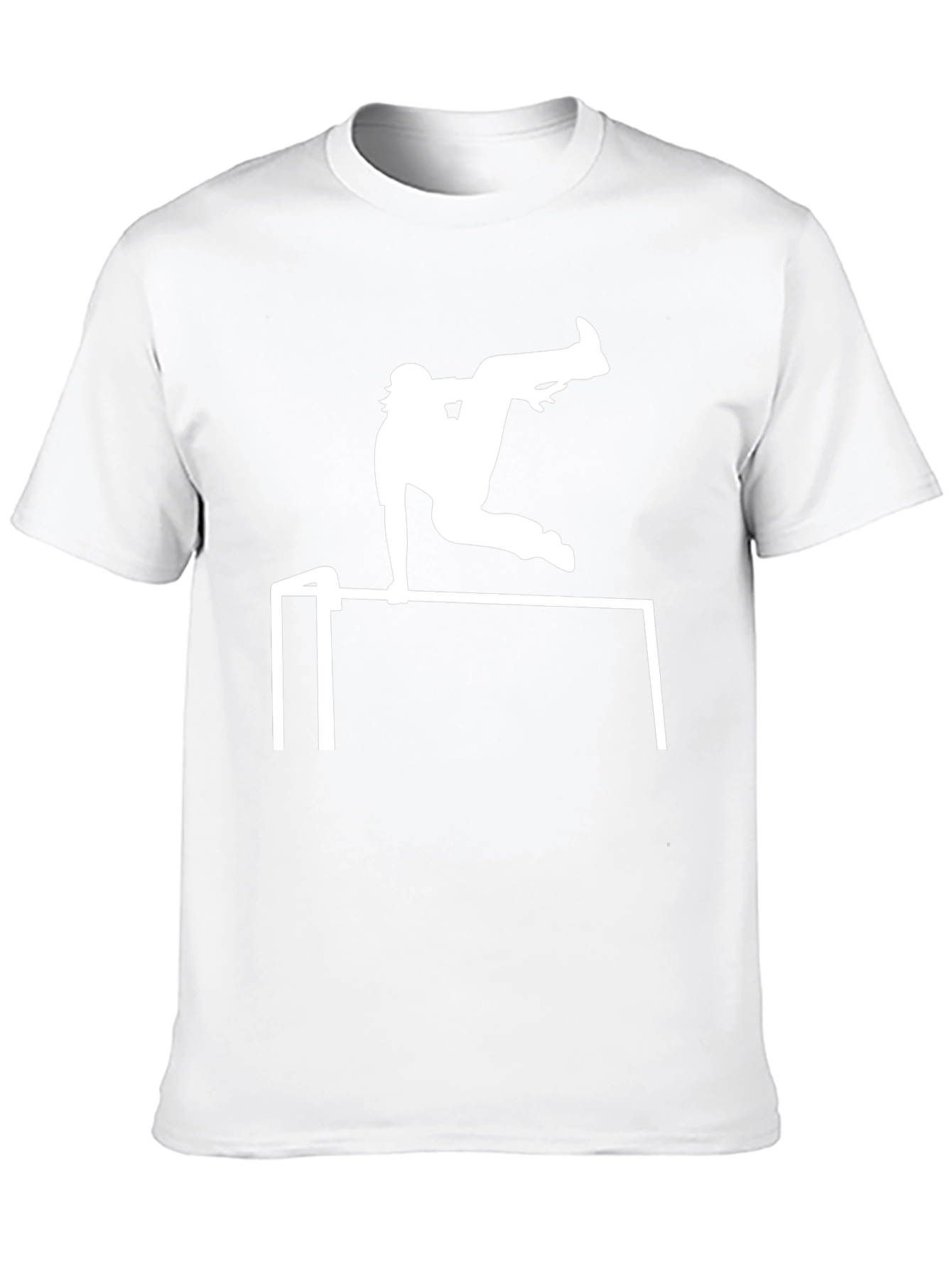 Parkour T-Shirt: Black Tee with White Graphic