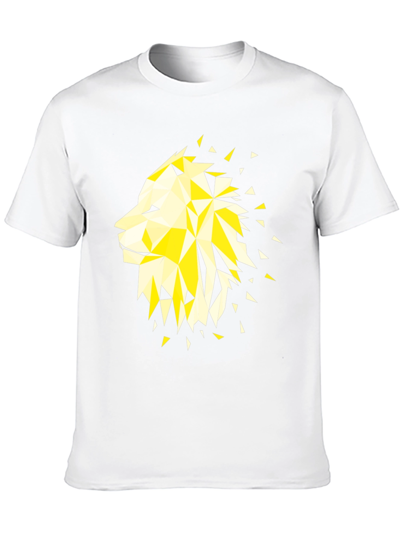Geometric Lion Graphic Tee - Modern Streetwear