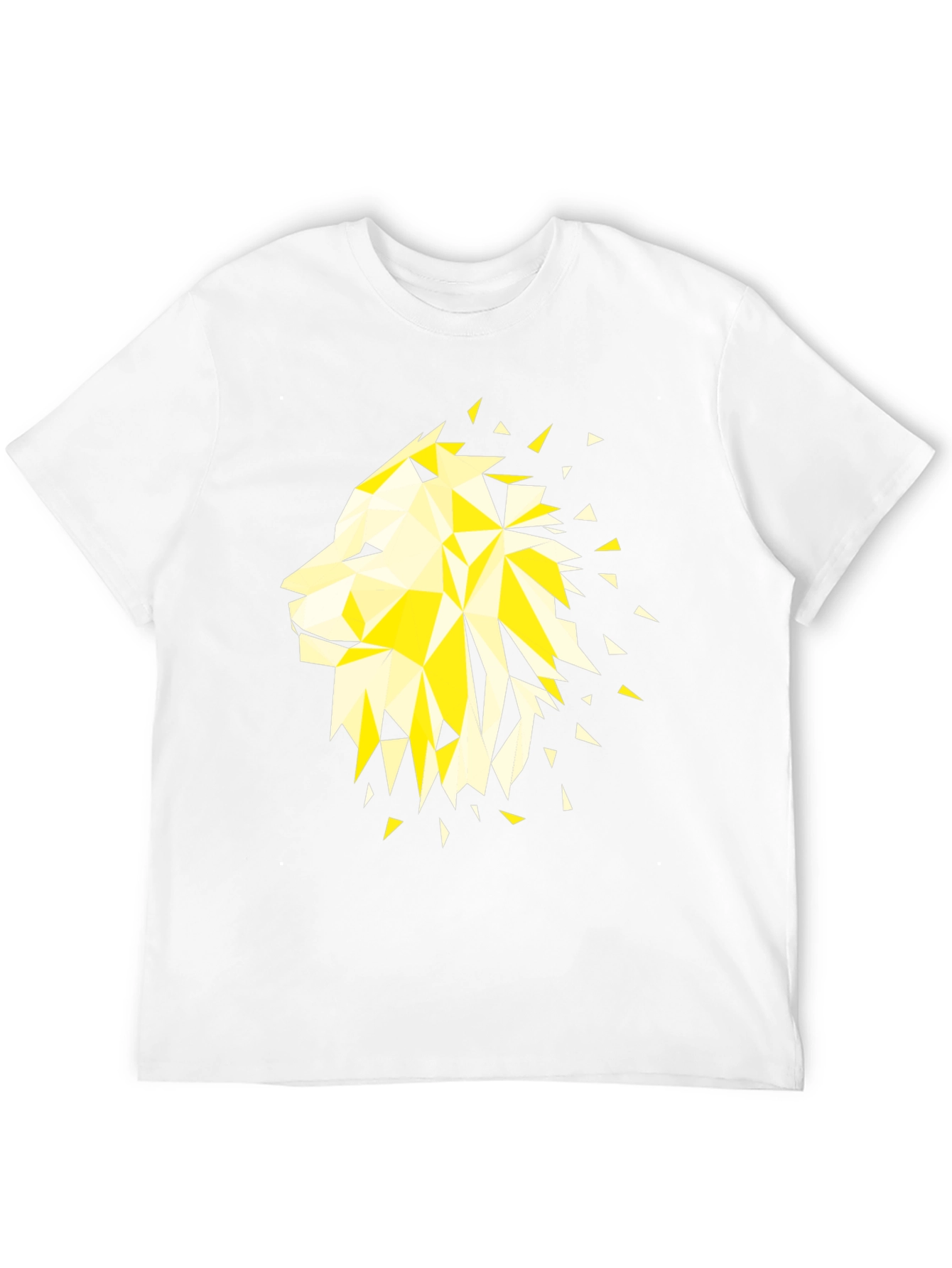 Geometric Lion Graphic Tee - Modern Streetwear