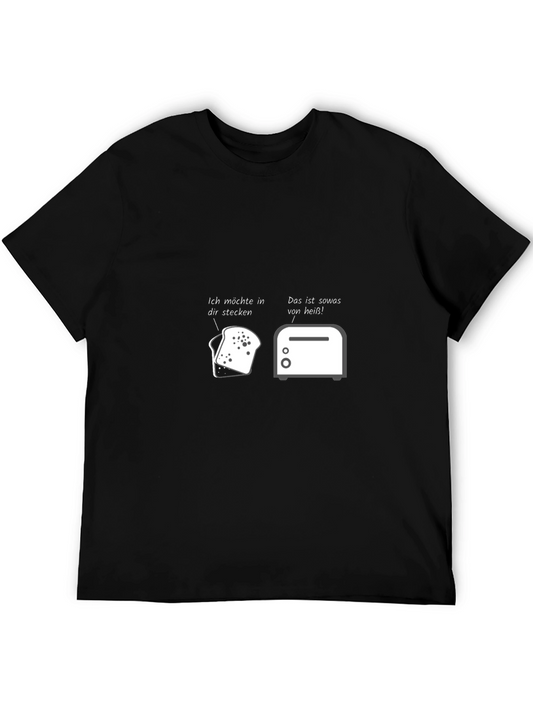 Humorous Toast & Toaster Graphic T-Shirt
