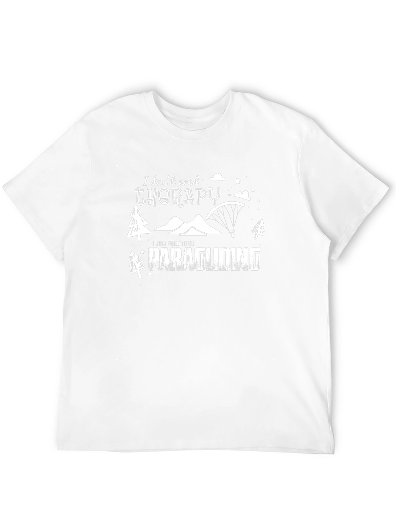 Paragliding Therapy Black T-Shirt