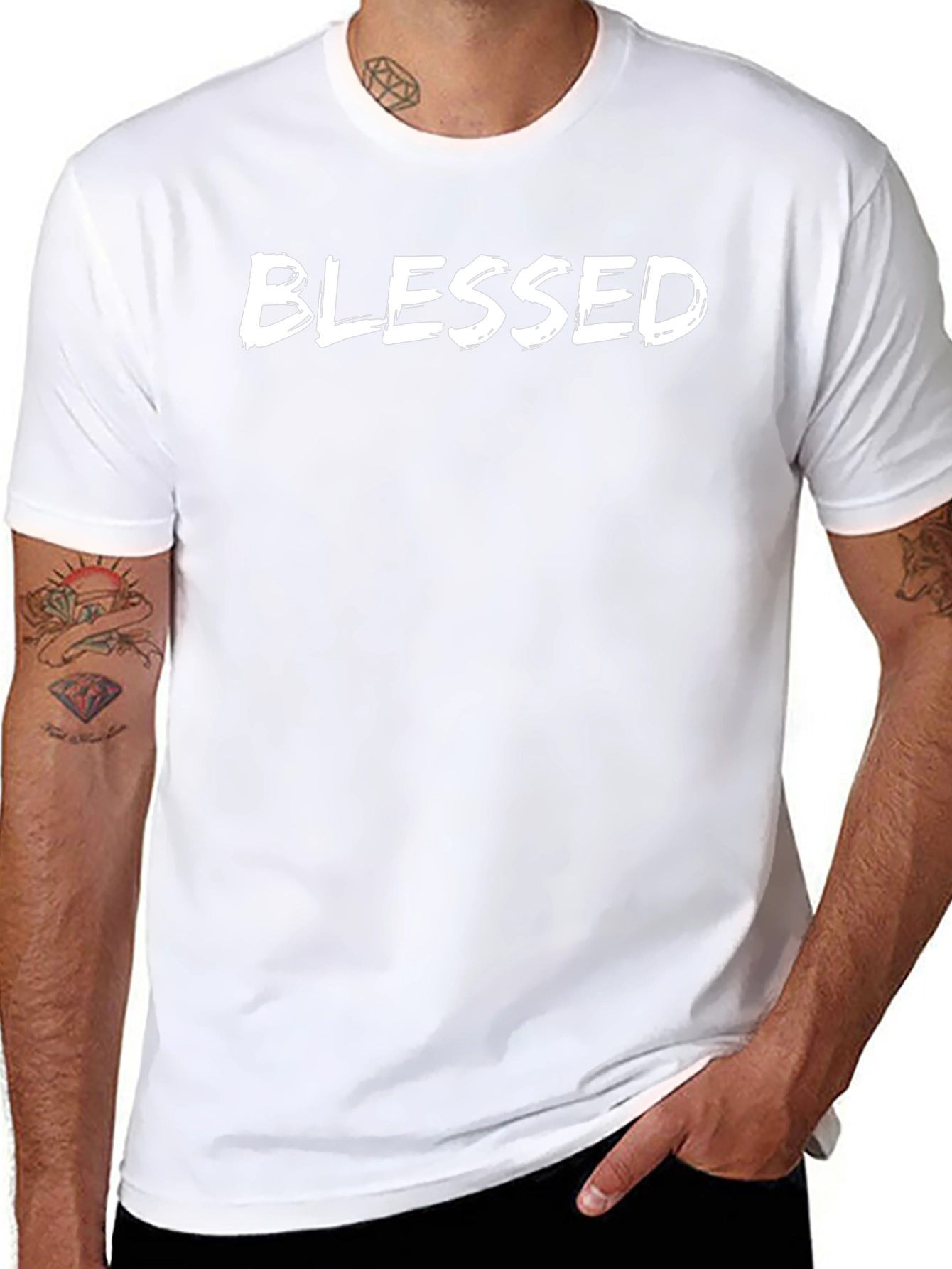 Blessed Black Graphic Tee - Stylish Comfort