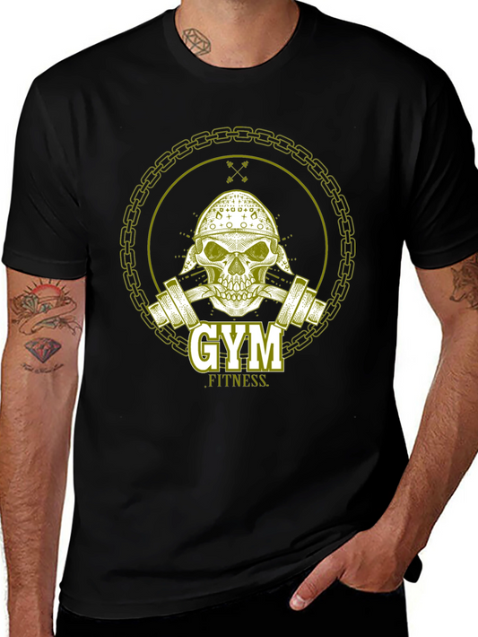 Gym Fitness Viking Skull T-Shirt
