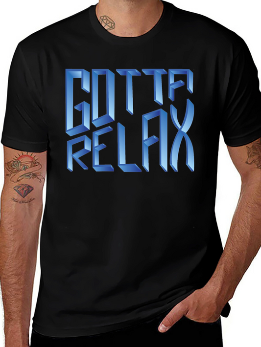 Gotta Relax Graphic T-Shirt - Black