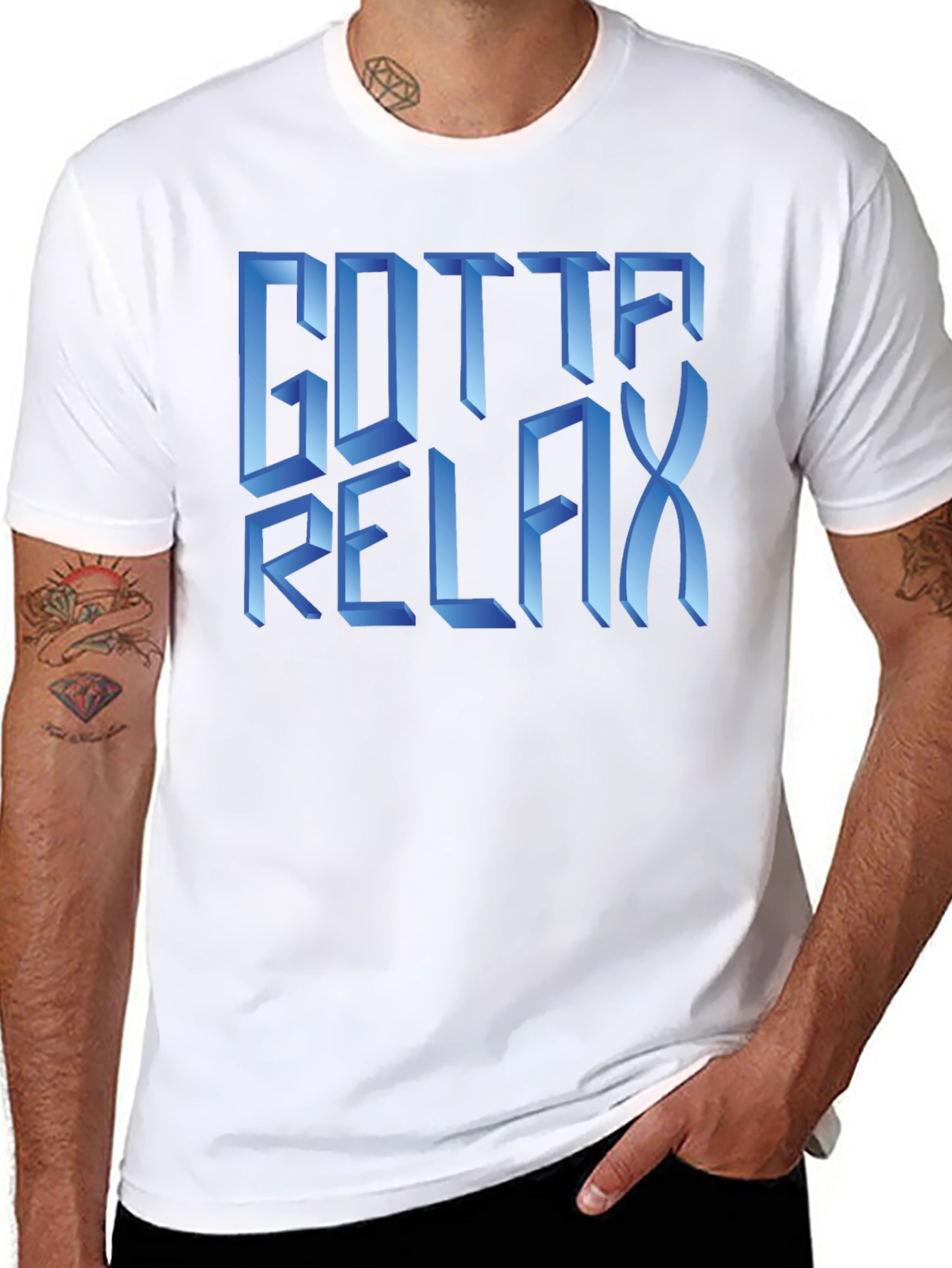 Gotta Relax Graphic T-Shirt - Black