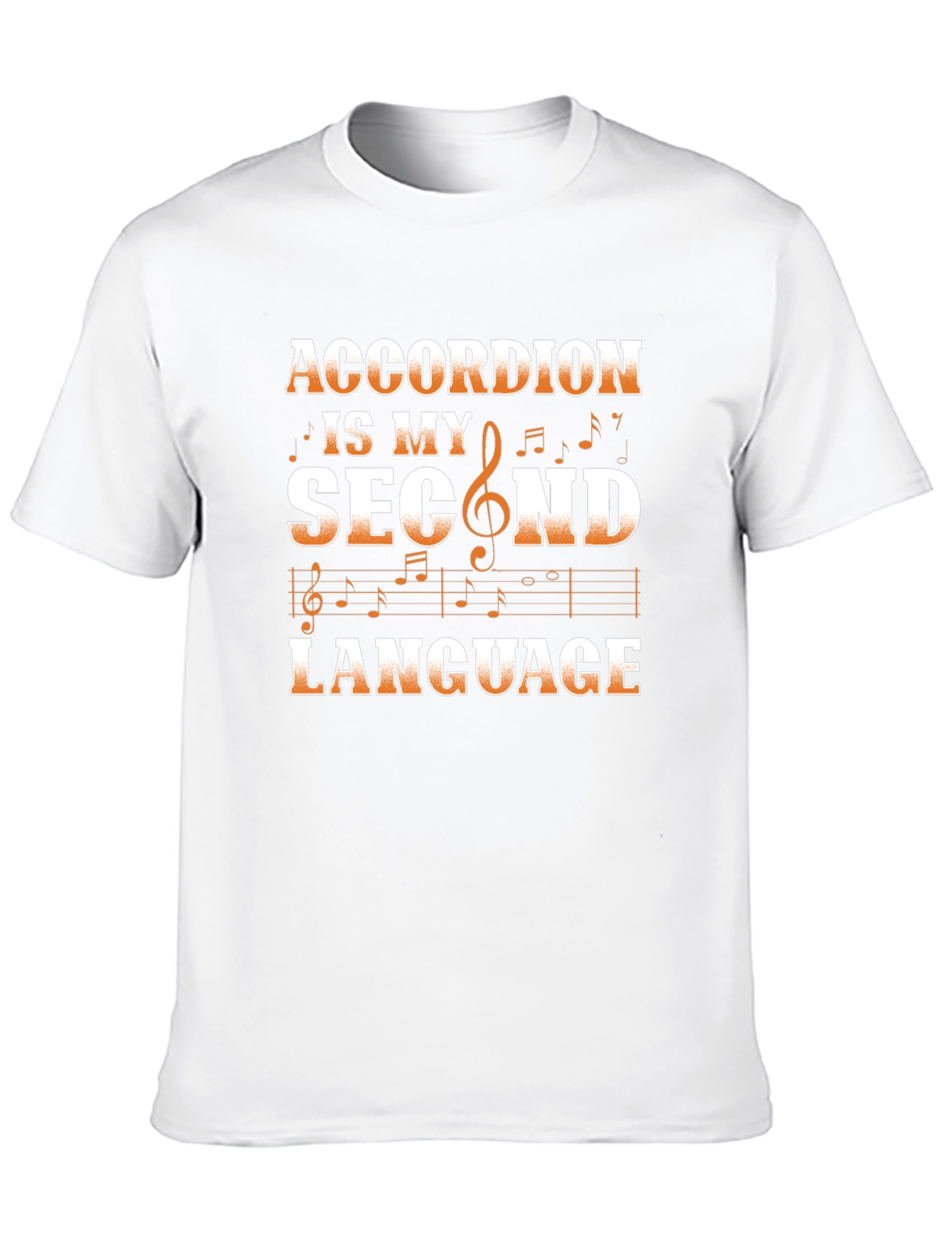Accordion Second Language Graphic T-Shirt