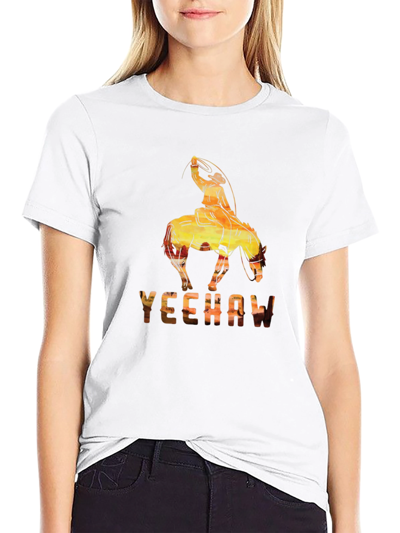 Yeehaw Cowboy Graphic T-Shirt