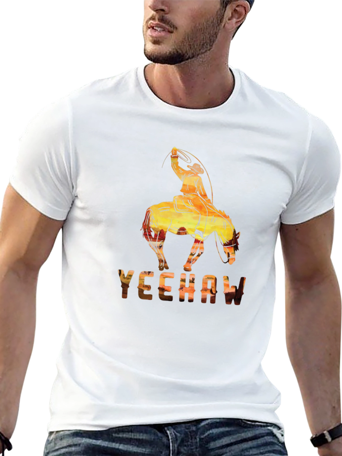 Yeehaw Cowboy Graphic T-Shirt