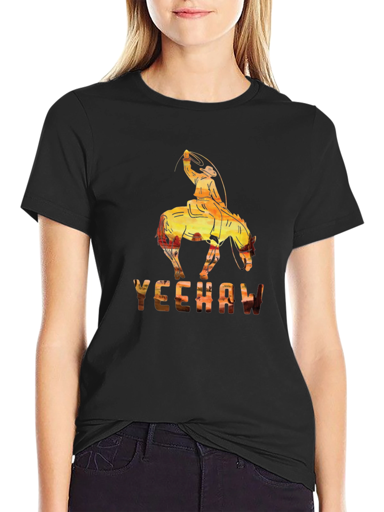 Yeehaw Cowboy Graphic T-Shirt