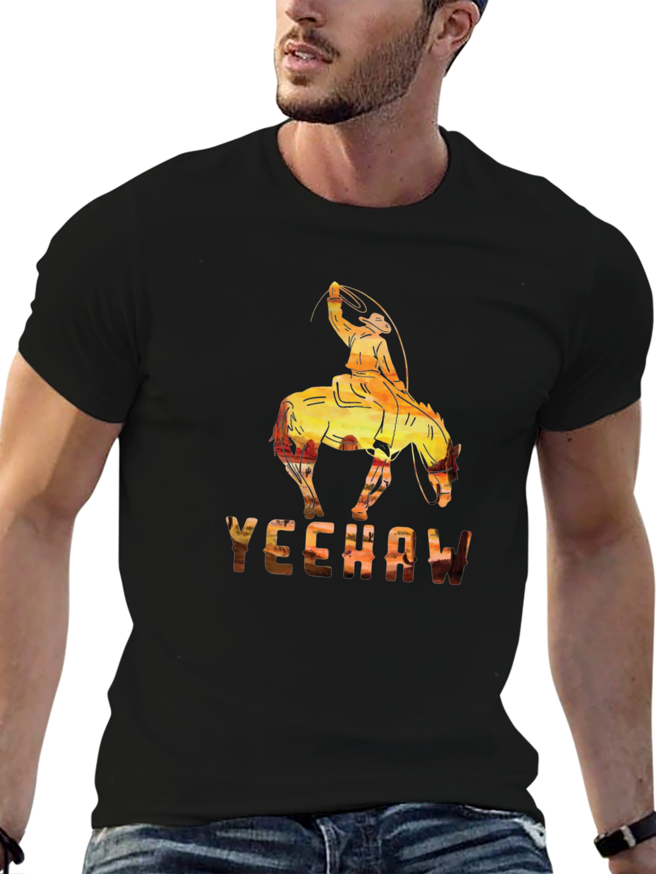 Yeehaw Cowboy Graphic T-Shirt