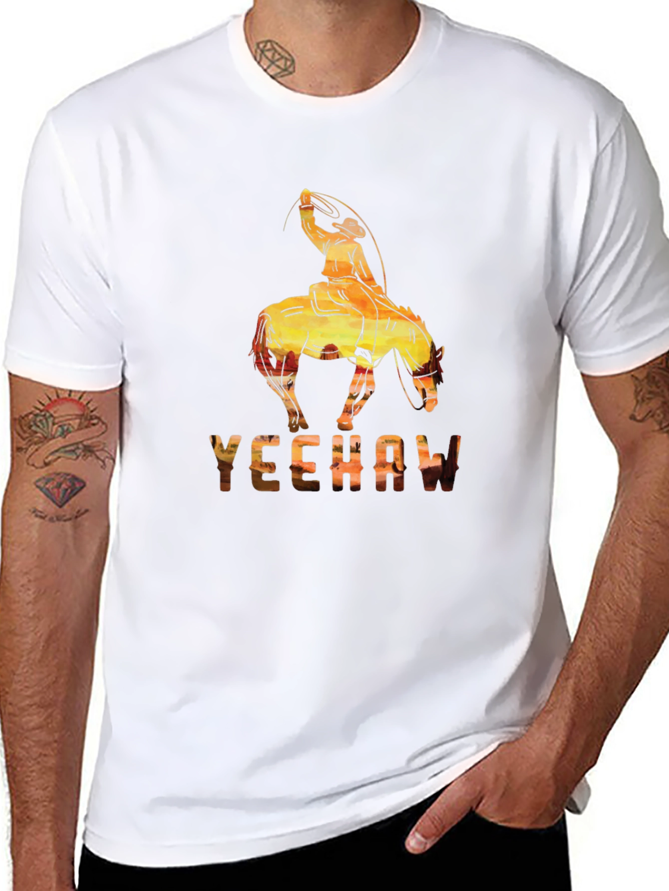 Yeehaw Cowboy Graphic T-Shirt