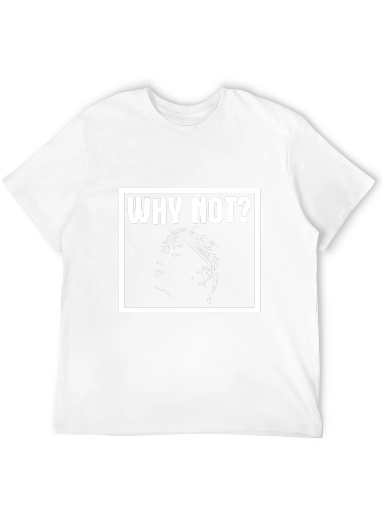 Why Not? Graphic Print Black T-Shirt